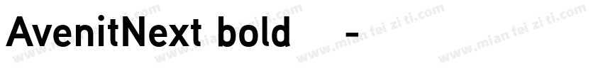 AvenitNext bold字体下载字体转换